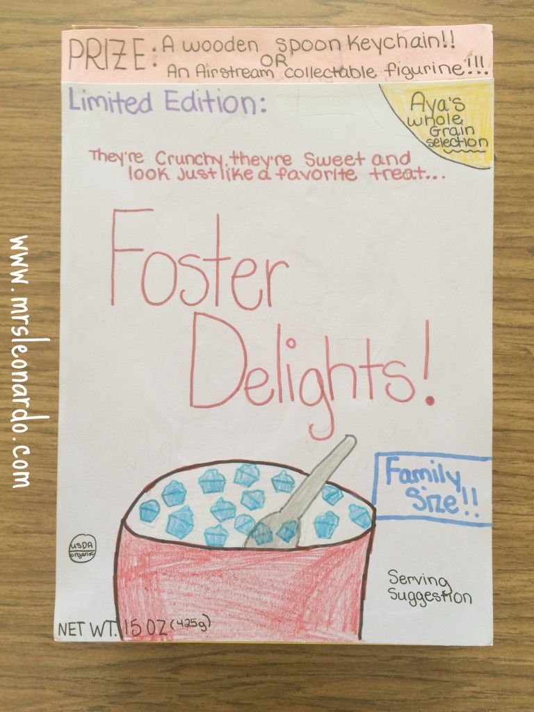 Cereal Box Book Reports